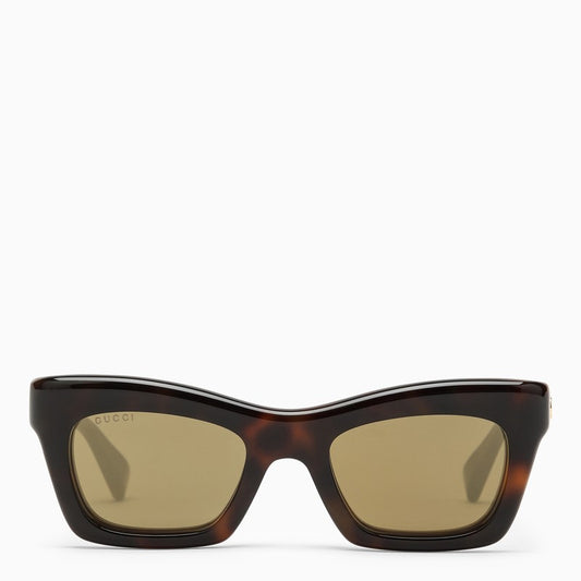 [WOMEN][NEW IN]Tortoiseshell rectangular acetate sunglasses