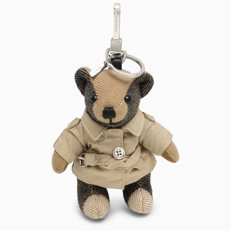 Charm Thomas bear with trench coat in cashmere