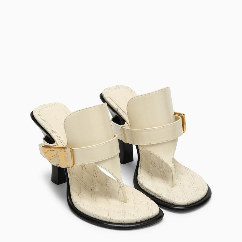 [WOMEN][NEW IN]Light beige leather Bay sandals
