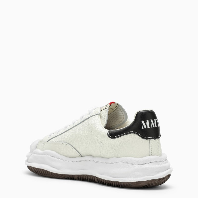 White leather Blakey low-top sneakers