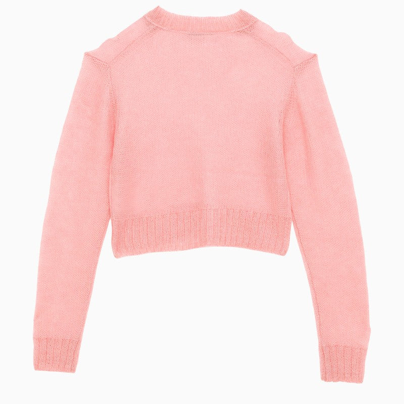 Pink V-neck sweater