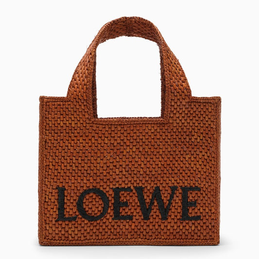 [WOMEN][BAG#]LOEWE Font small Honey Gold raffia bag