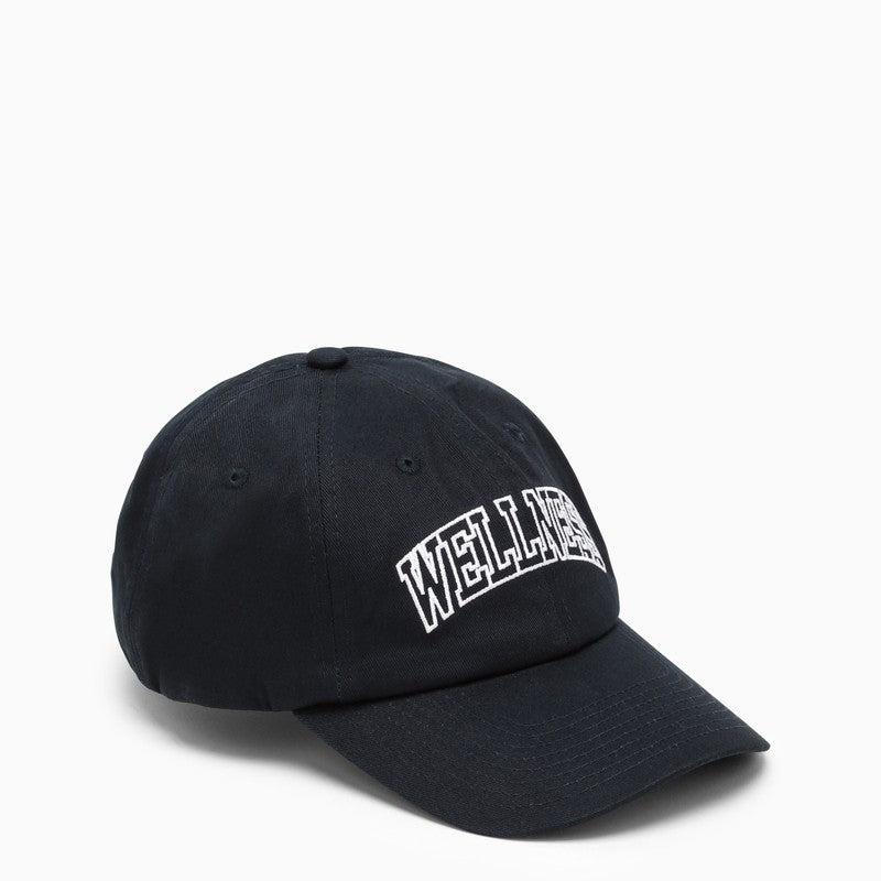 Wellness navy cotton hat