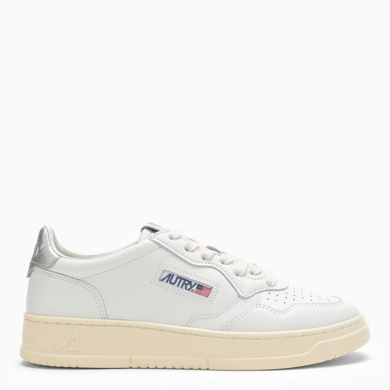 Low Medalist white/silver trainer