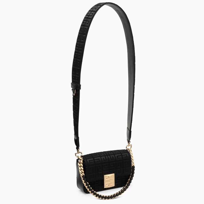 4G bag small black with embroidery