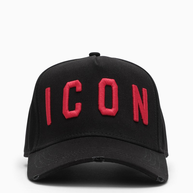 Black/red Icon baseball cap