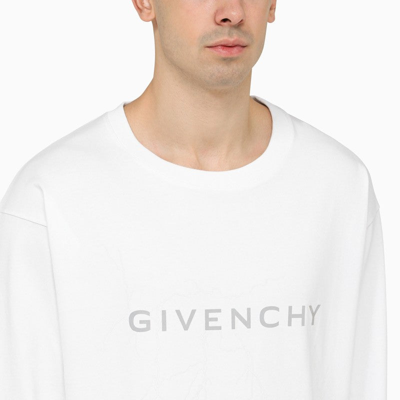 Black logoed crew-neck sweatshirt