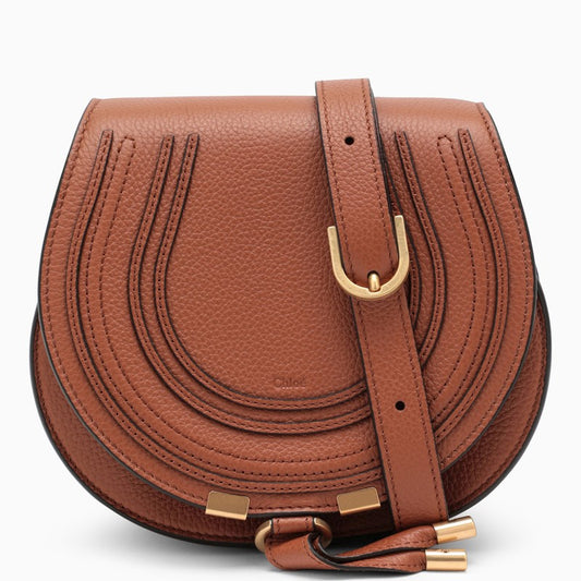 Marcie small leather saddle bag