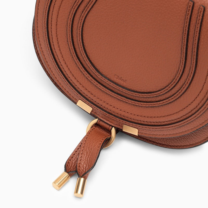 Marcie small leather saddle bag