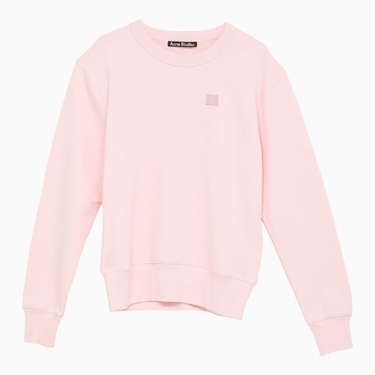 Light pink crew-neck sweatshirt
