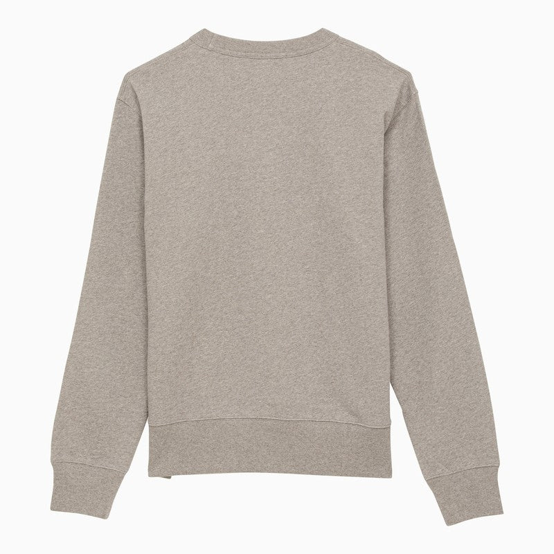 Light grey crew-neck sweatshirt