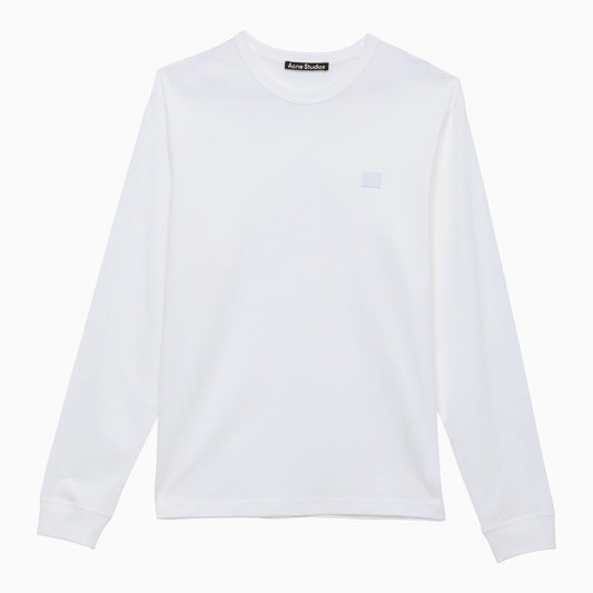 Optic white crew-neck sweatshirt