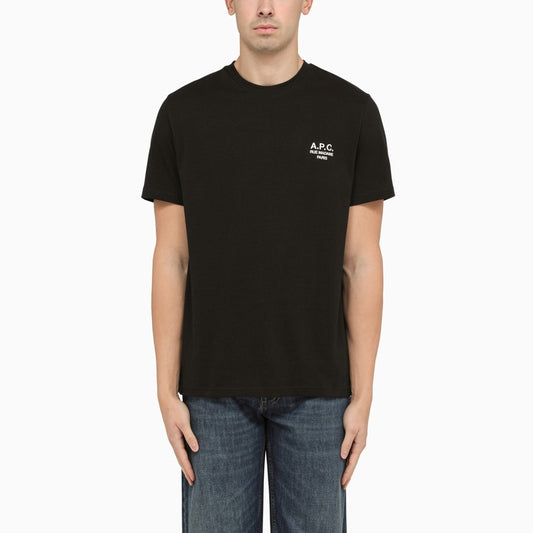 Black T-shirt with contrasting logo lettering