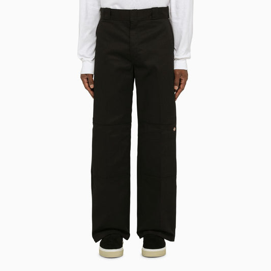 Black double knee work trousers