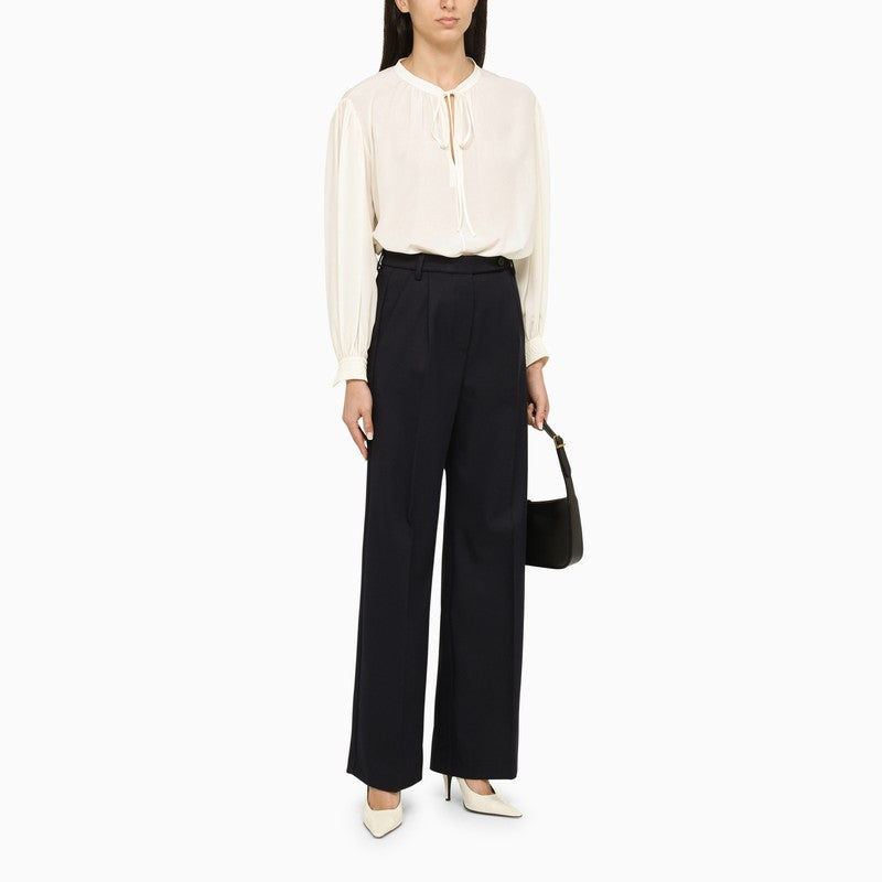 Navy palazzo trousers