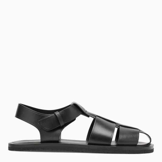 [WOMEN][NEW IN]Black leather Fisherman sandal