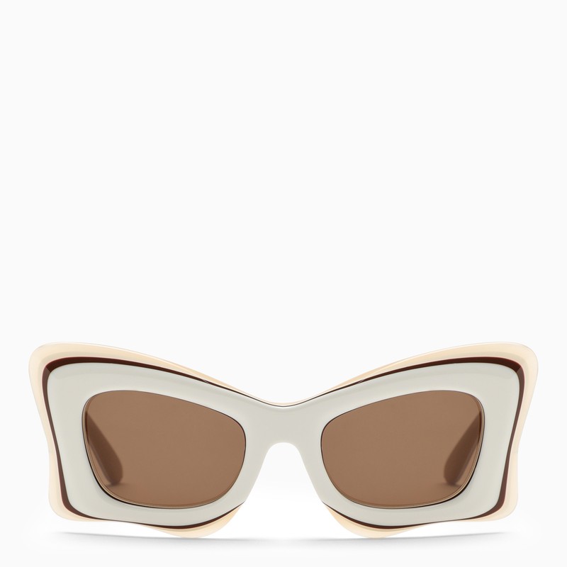 [WOMEN][NEW IN]Butterfly white/beige acetate sunglasses