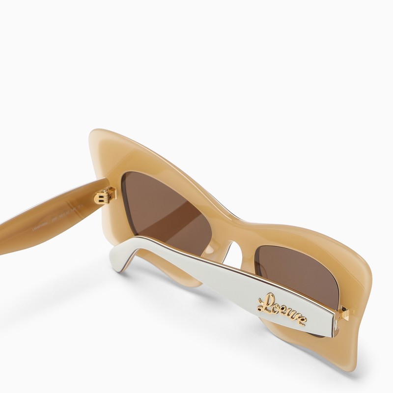 [WOMEN][NEW IN]Butterfly white/beige acetate sunglasses