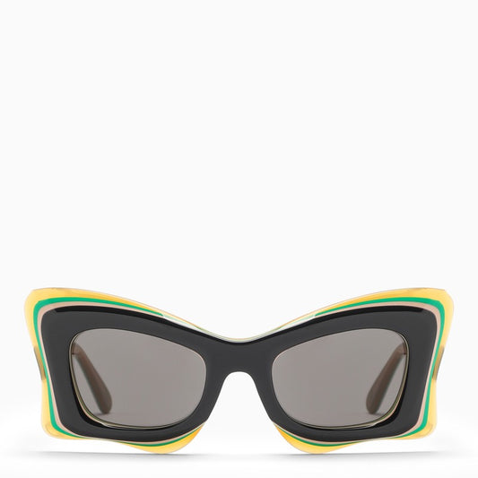 Butterfly multicolor/black acetate sunglasses