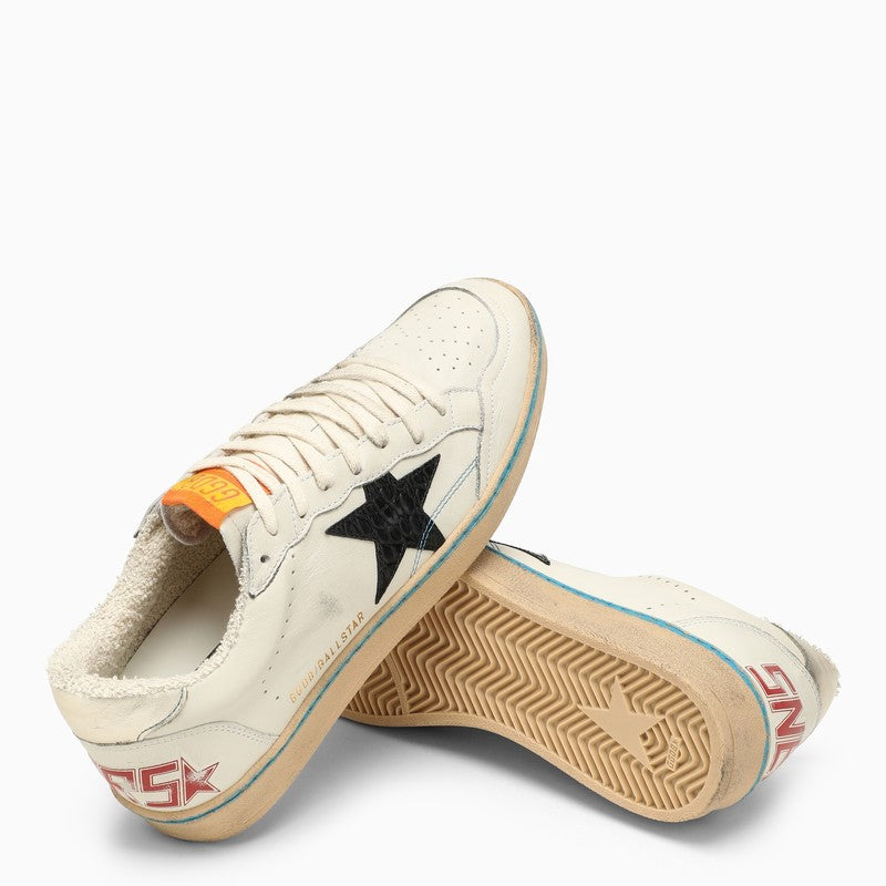White/black/ silver Ball Star sneakers