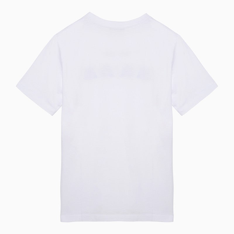 White cotton T-shirt with logo