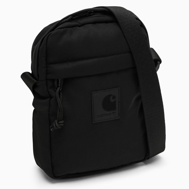 [MEN][DIGGING]Black recycled polyester shoulder bag