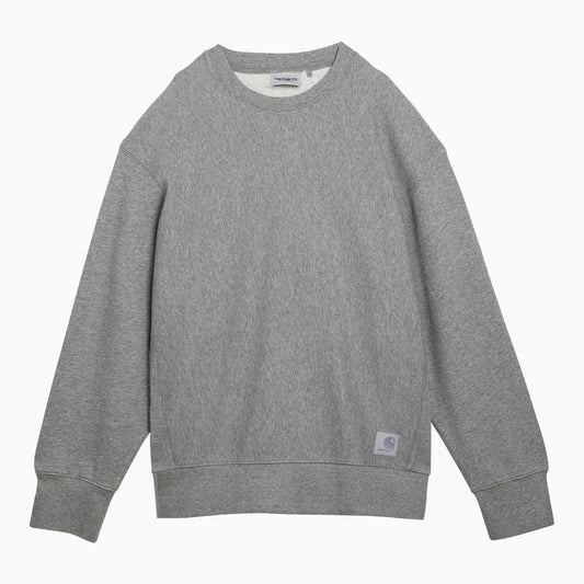 [NEW IN]Grey cotton crew-neck sweatshirt