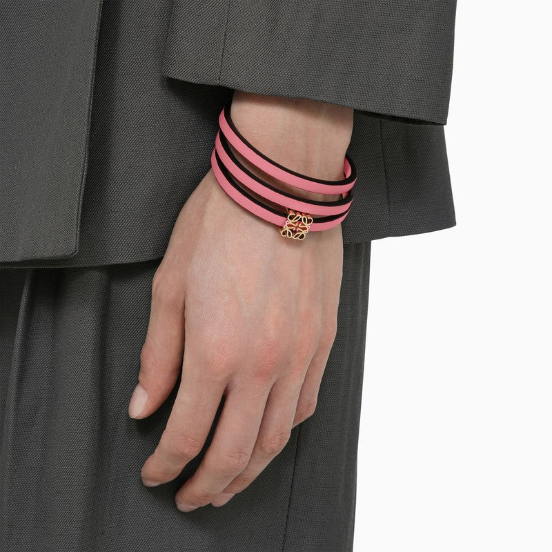 [WOMEN][NEW IN]Sunset Pink calfskin twist bracelet