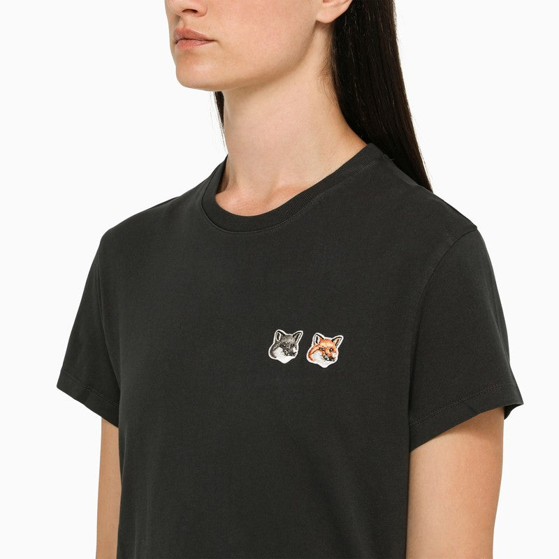 Double Fox Head anthracite t-shirt
