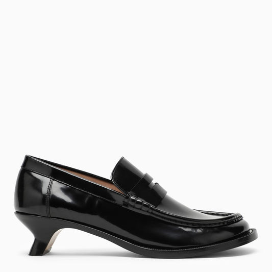 Black Campo loafer with heel