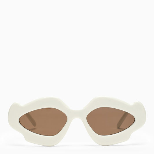 White acetate sunglasses
