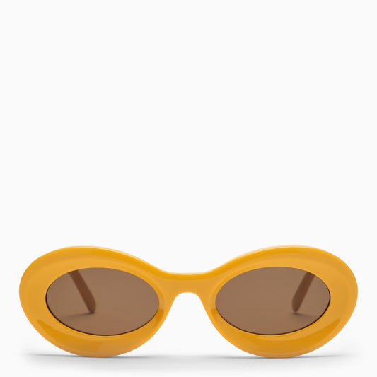 Yellow oval sunglasses