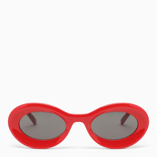 Red oval sunglasses