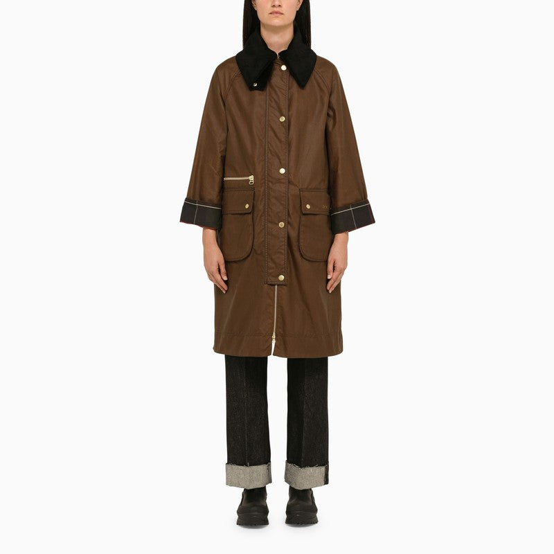 Townfield brown canvas parka