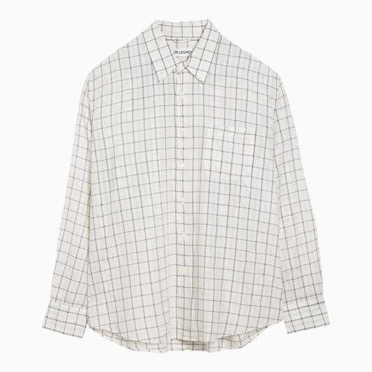 [MEN][DIGGING]Checked cotton blend shirt