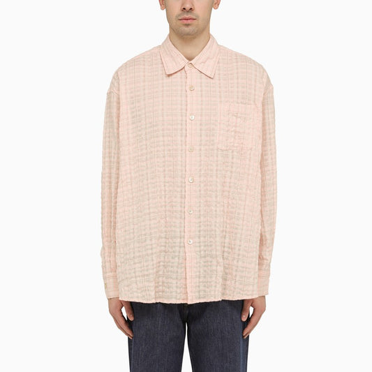 Pink cotton blend weave Borrowed shirt