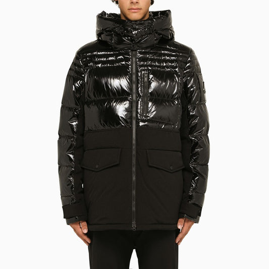 Black playful/opaque down jacket