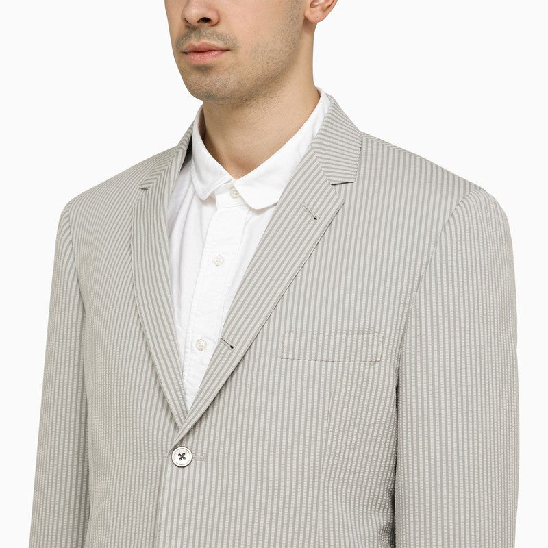 Light grey single-breasted pinstripe jacket
