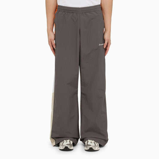 Grey nylon sports trousers