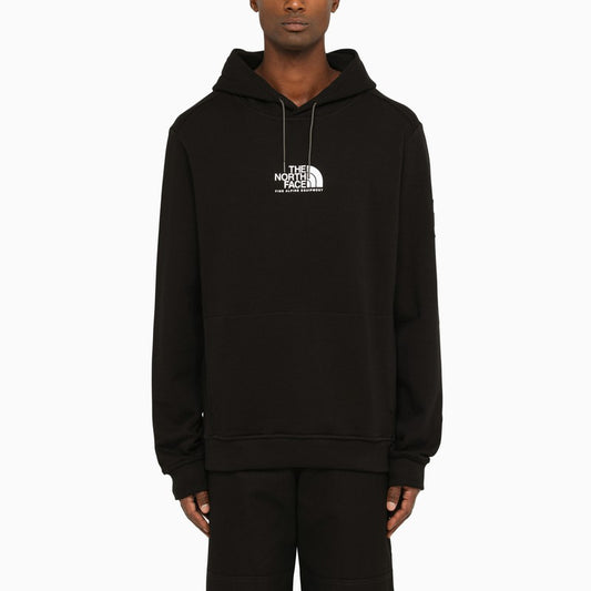 Black cotton hoodie