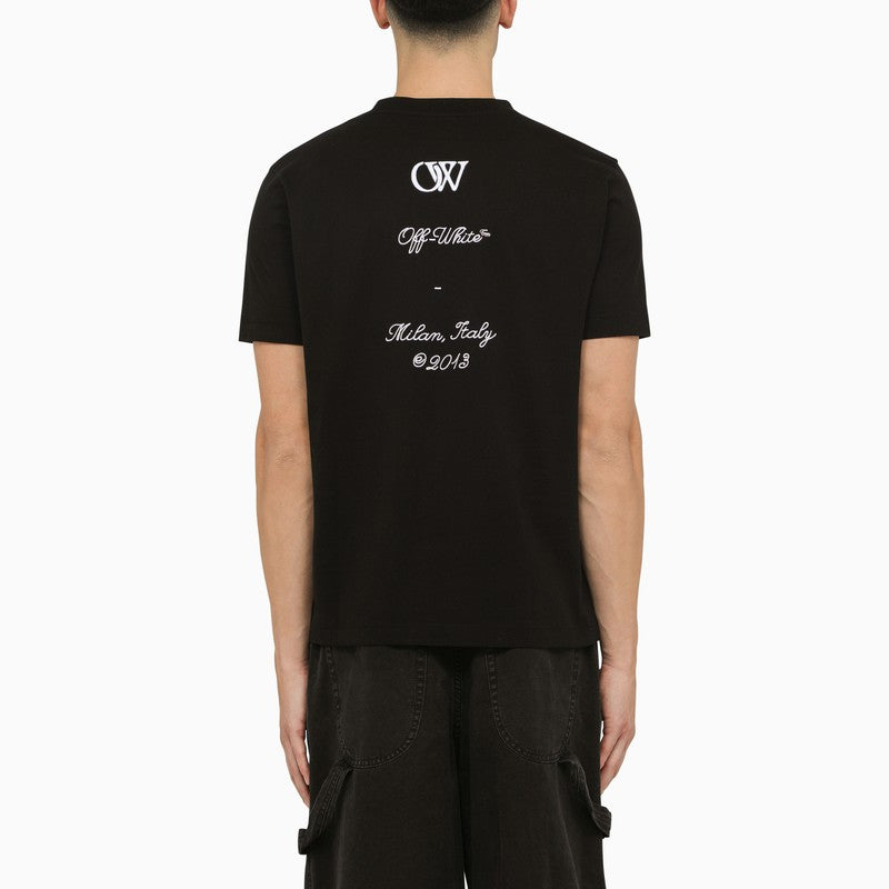 Black Slim t-shirt with logo 23