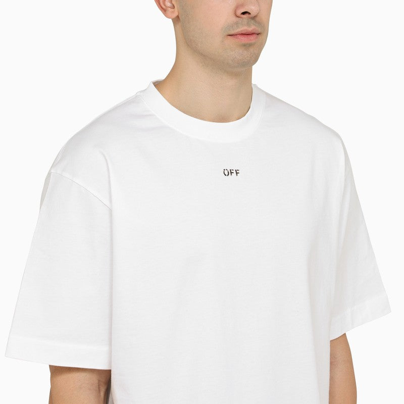 White Skate T-shirt with Off logo
