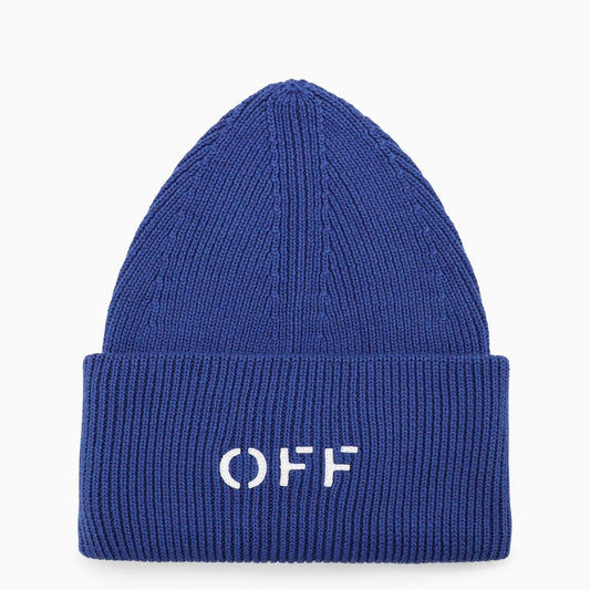 Blue cotton knit hat