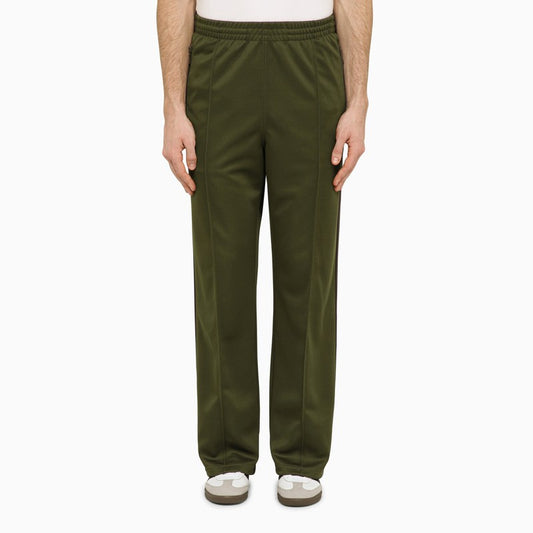 Olive green track jogging trousers