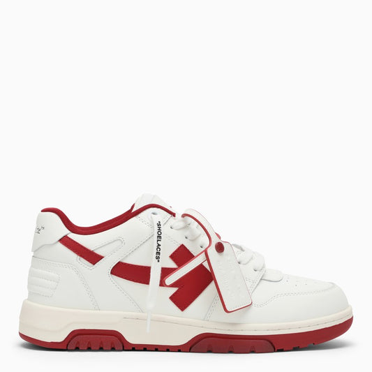 Out Of Office white/red low trainer