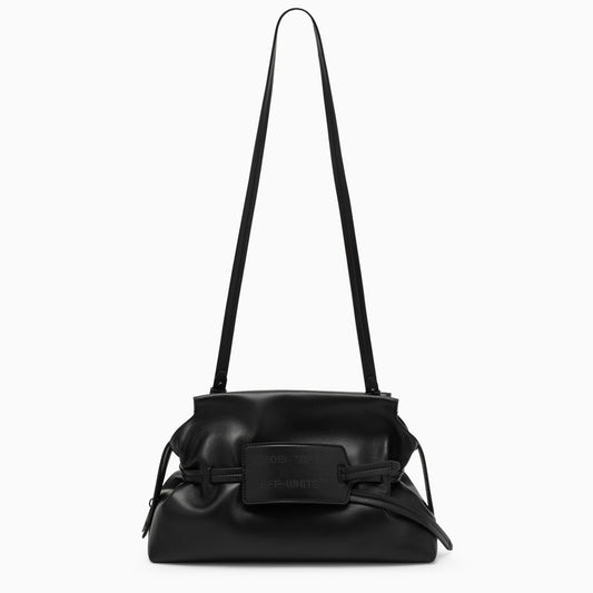 Black leather shoulder bag