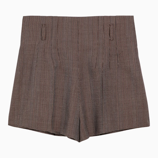 [WOMEN][NEW IN]Tobacco-coloured wool shorts