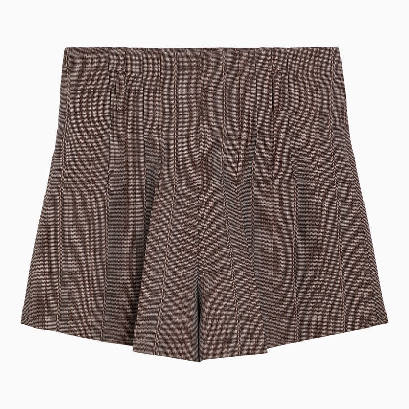 [WOMEN][NEW IN]Tobacco-coloured wool shorts
