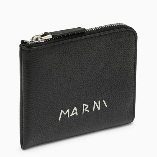 [MEN][NEW IN]Black zipped wallet with logo
