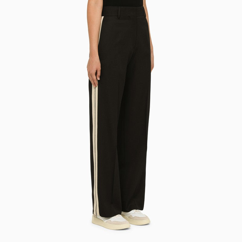 Black trousers with bands